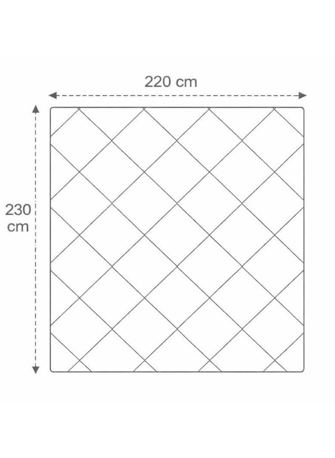 سنوز لحاف بطانية دبل فيس سادة 220*230 سم (بلاك*جراي) - Image 5